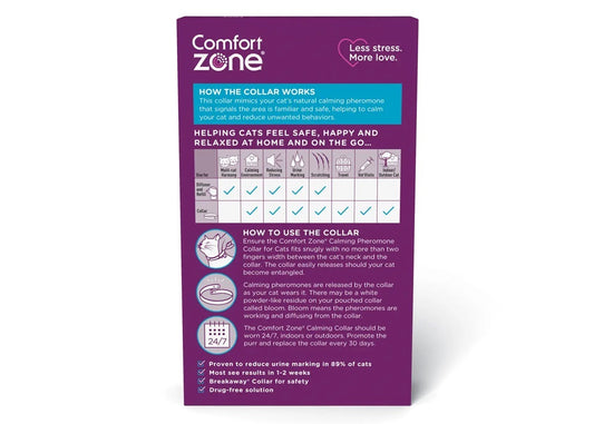 COMFORT ZONE CALMING PHEROMONE COLLAR FOR CATS-2