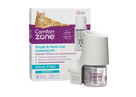 COMFORT ZONE SINGLE AND MULTI-CAT DIFFUSER CALMING KIT-2