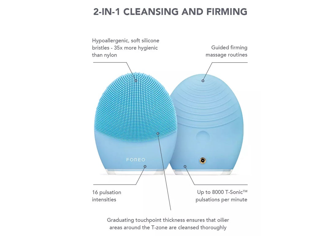 FOREO LUNA 3 SMART FACIAL CLEANSING & FIRMING DEVICE FOR COMBINATION SKIN-6