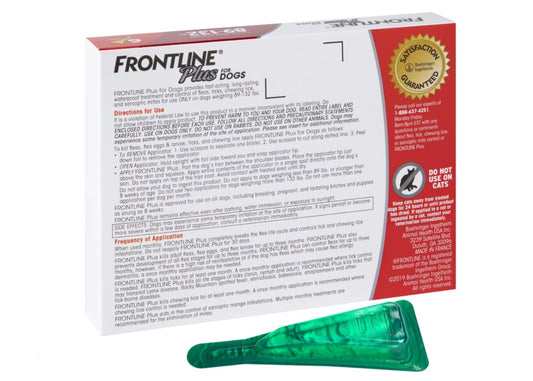 FRONTLINE PLUS FOR DOGS 89-132 Lbs. FLEA & TICK CONTROL TREATMENT 6 DOSES-2