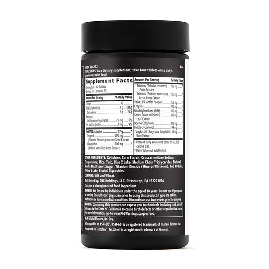 GNC AMP Test 1700 Testosterone Support Supplement 120 Tablets-2