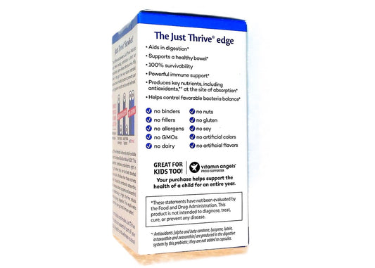 JUST THRIVE PROBIOTIC & ANTIOXIDANT 30 VEGETABLE CAPS-2