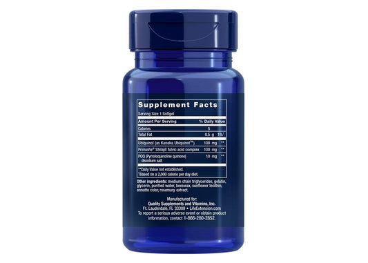 LIFE EXTENSION SUPER UBIQUINOL CoQ10 WITH PQQ 100mg 30 SOFTGELS-2