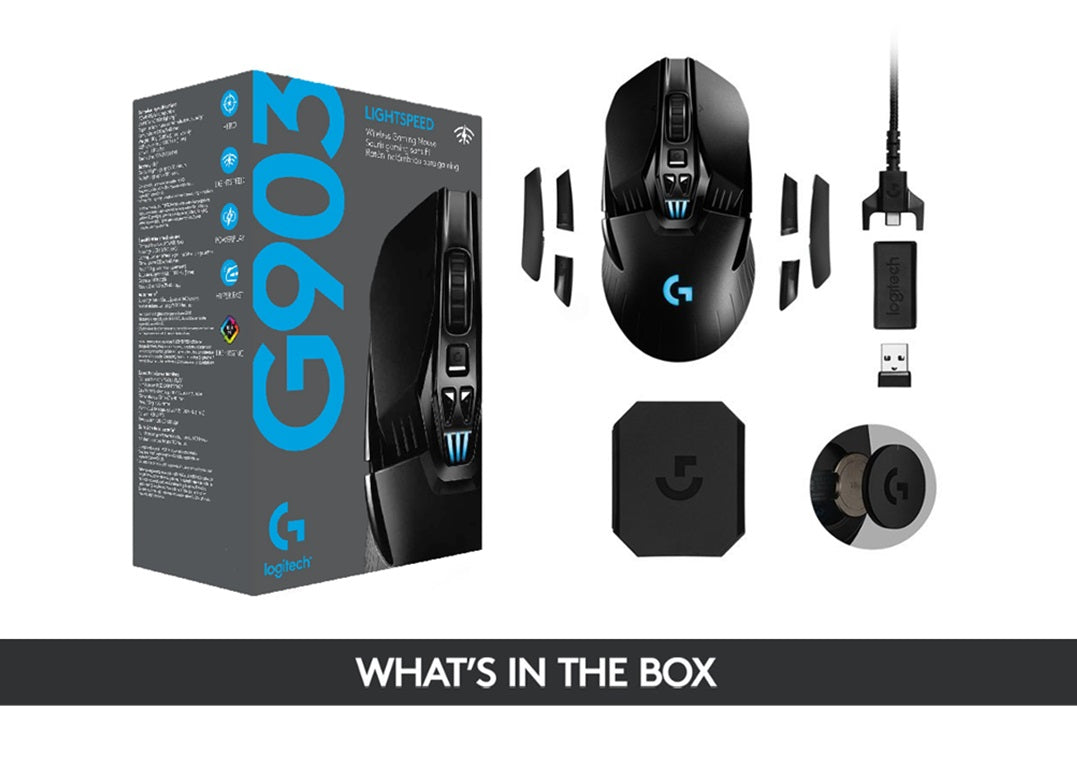 LOGITECH G903 LIGHTSPEED WIRELESS GAMING MOUSE 910-005670-9