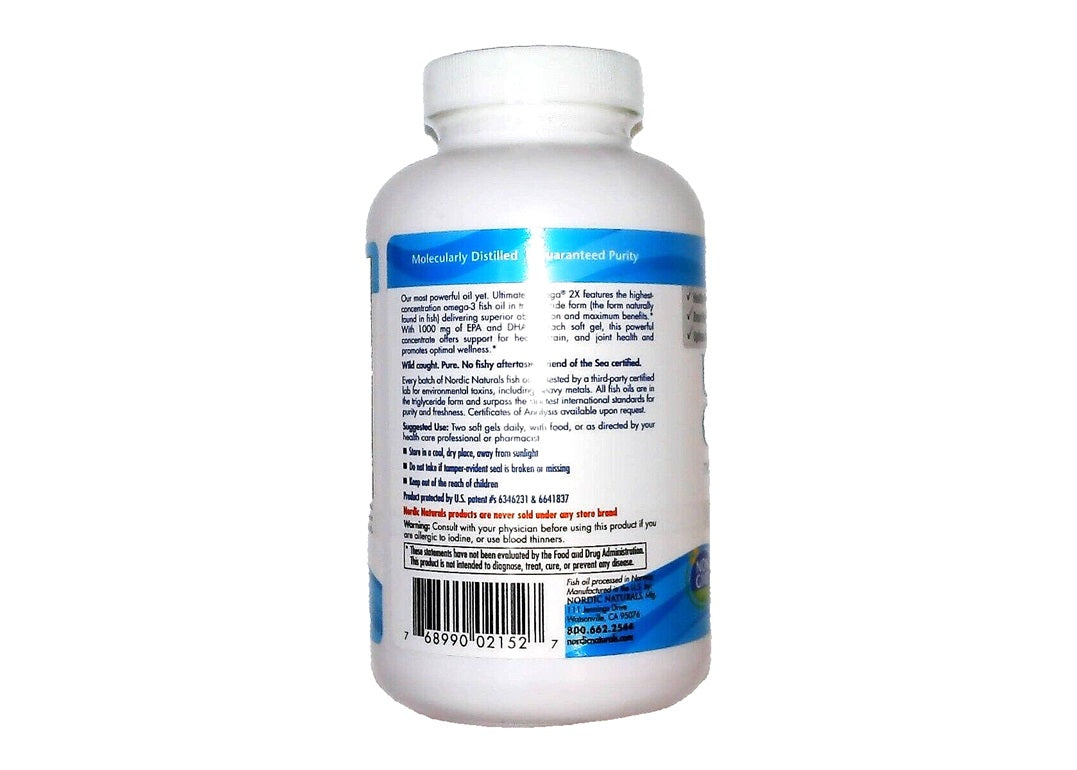 NORDIC NATURALS ULTIMATE OMEGA 2X 2150mg OMEGA-3 120 SOFT GELS-3