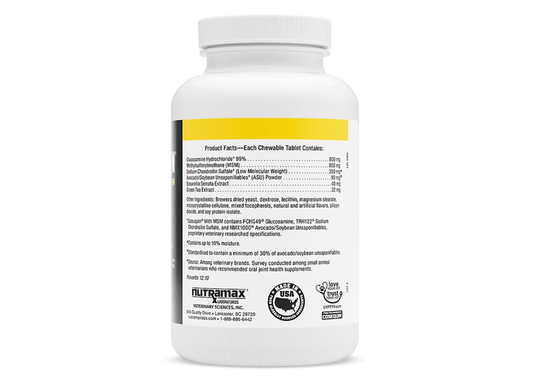 NUTRAMAX DASUQUIN WITH MSM JOINT HEALTH SUPPLEMENT FOR LARGE DOGS 60LB AND OVER 84 CHEWABLE TABLETS-3