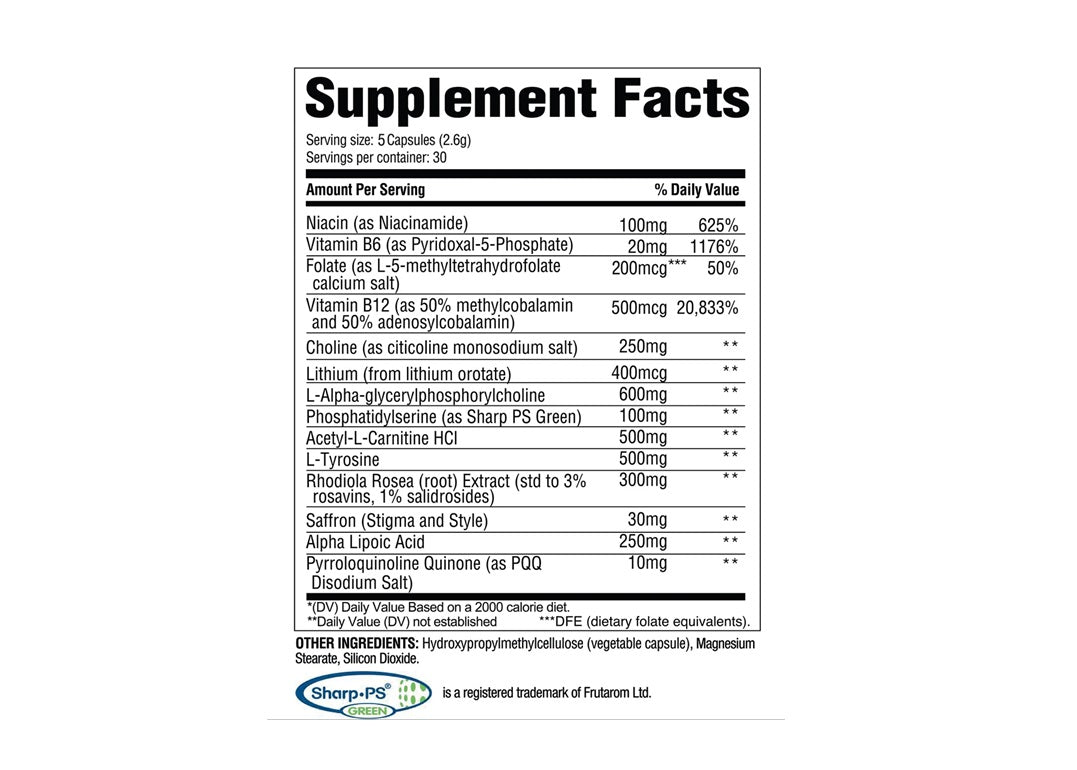 Revive Brain+ Dietary Supplement 150 Vegetarian Capsules-3