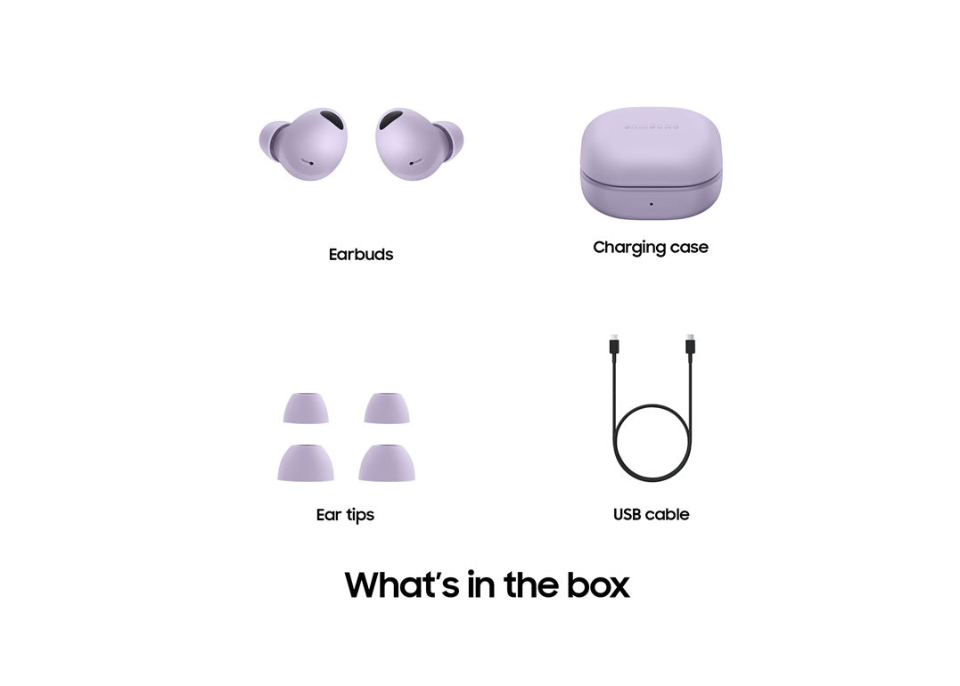 SAMSUNG GALAXY BUDS 2 PRO EARBUDS BORA PURPLE SM-R510NLVAXAR-6