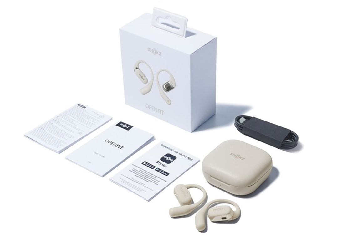 SHOKZ OPENFIT TRUE WIRELESS OPEN-EAR EARBUDS BEIGE T910-ST-BG-US-7