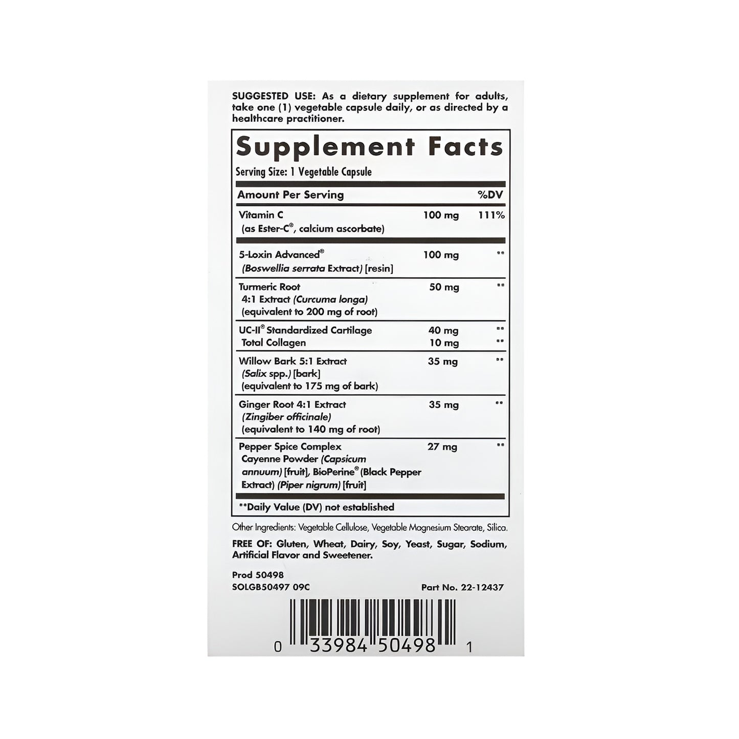 SOLGAR No. 7 Advanced Joint Support Complex - 90 Vegetable Capsules-3