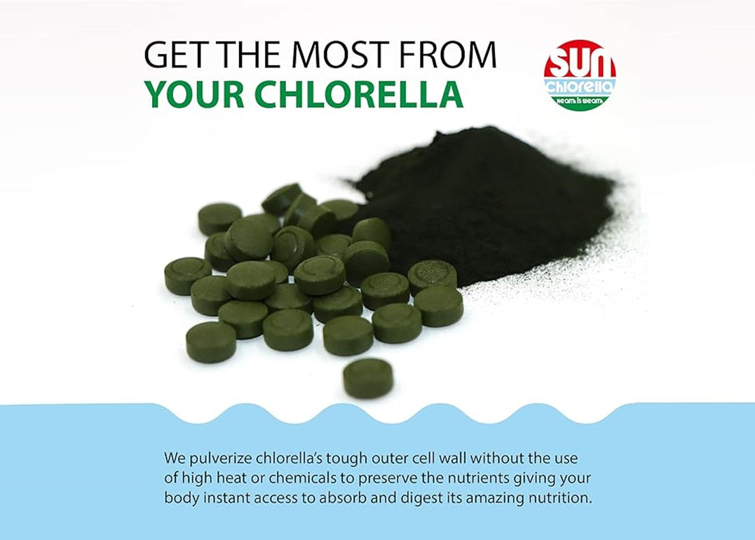 SUN CHLORELLA A 200Mg 300 TABLETS-6