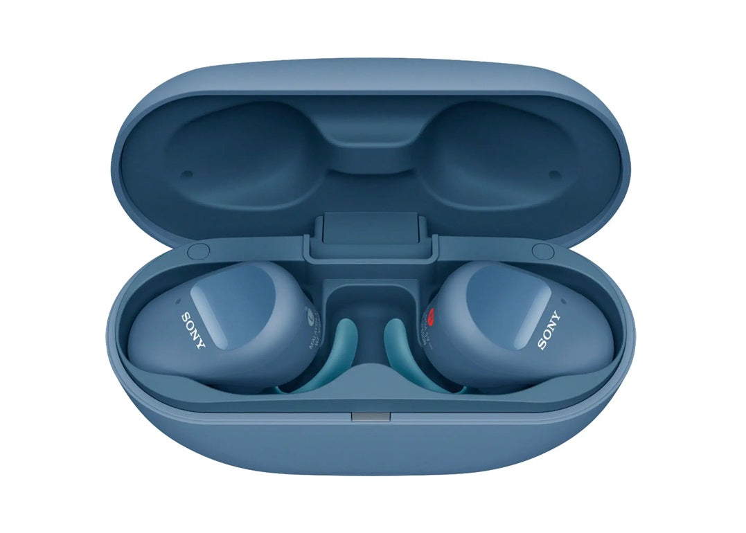 Sony - WF-SP800N True Wireless Noise-Cancelling In-Ear Headphones - Blue-6