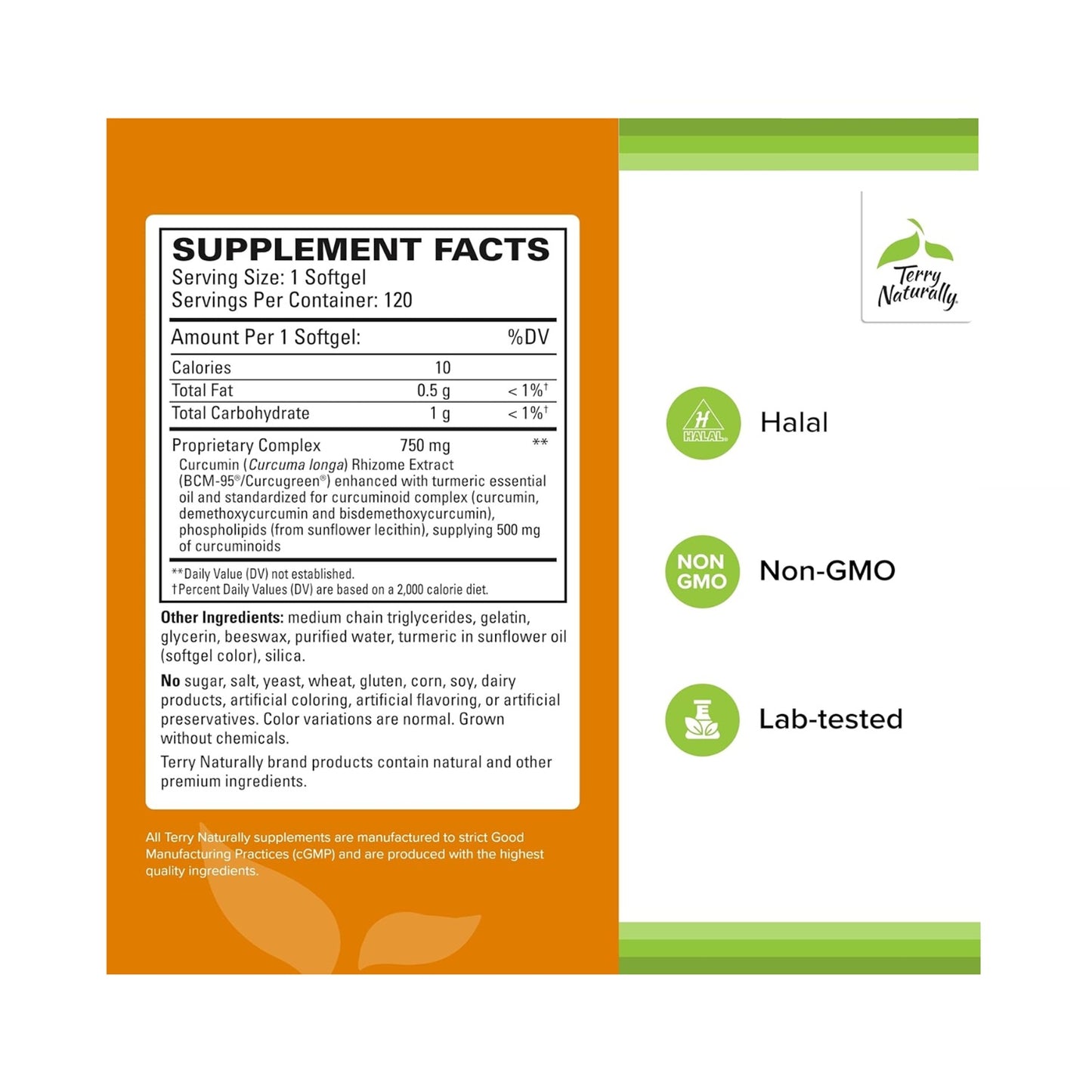 Terry Naturally CuraMed 750mg Superior Absorption Curcumin 120 Softgels.2