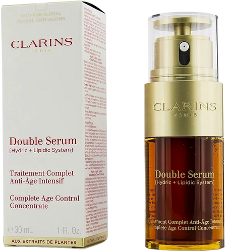 CLARINS DOUBLE SERUM COMPLETE AGE CONTROL CONCENTRATE 30ml 1 Oz.