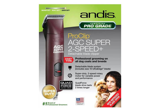 ANDIS AGC2 SUPER DUTY 22360 PROCLIP 2 SPEED DETACHABLE BLADE CLIPPER