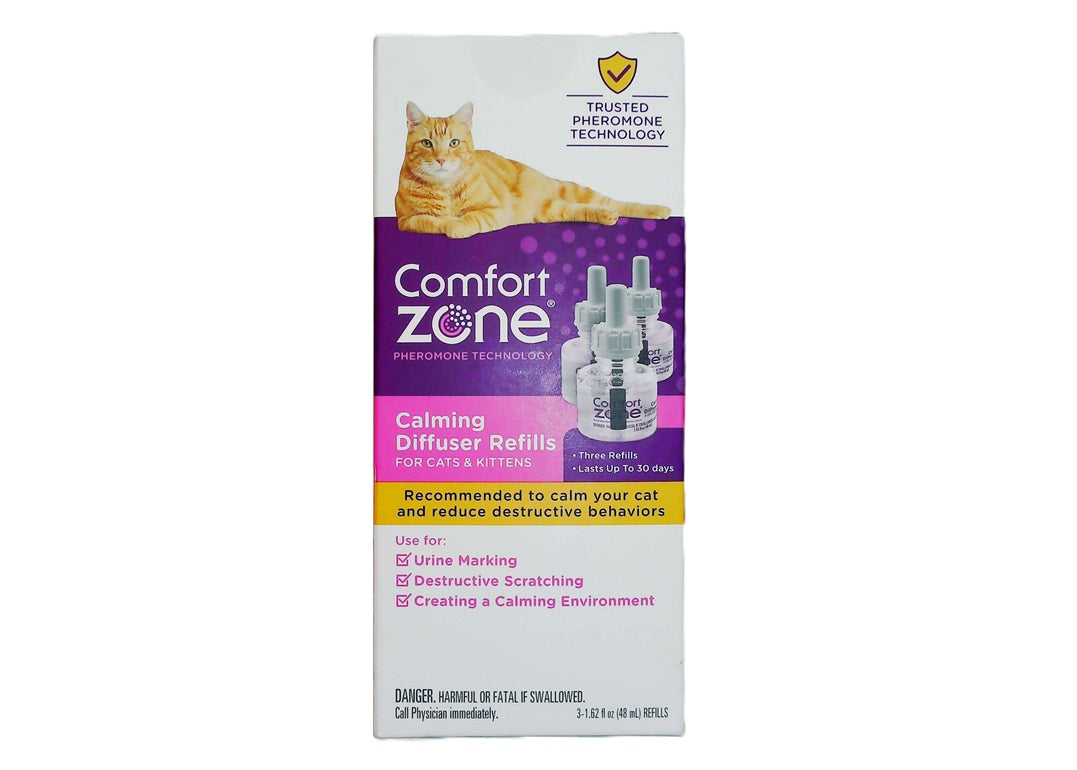 Comfort Zone Calming Diffuser Refills for Cats and Kittens 3-Pack ...