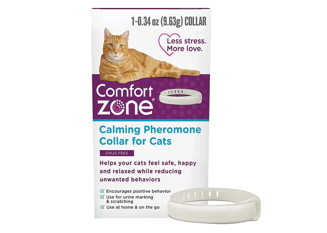 Comfort Zone Calming Pheromone Collar for Cats – Cat Anxiety Relief ...