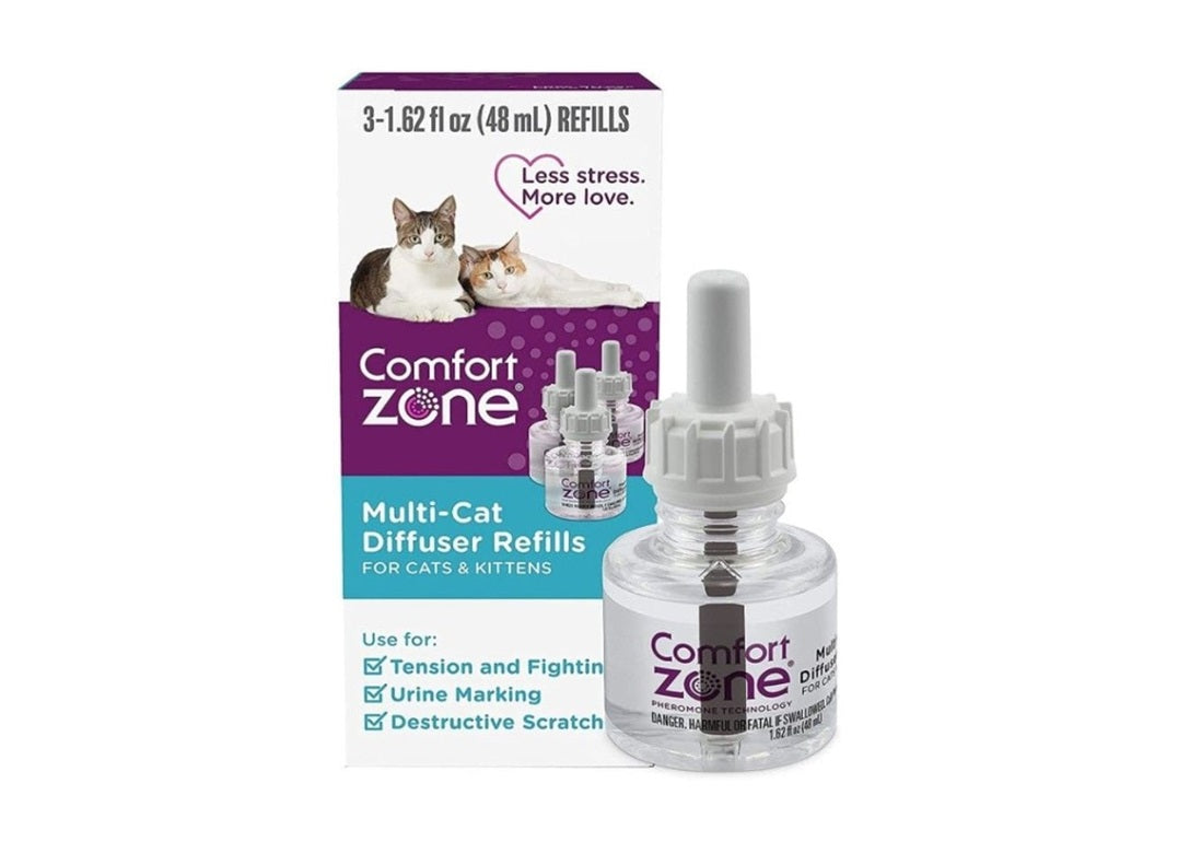 Comfort Zone Multi-Cat Diffuser Refills for Cats and Kittens 3-Pack ...