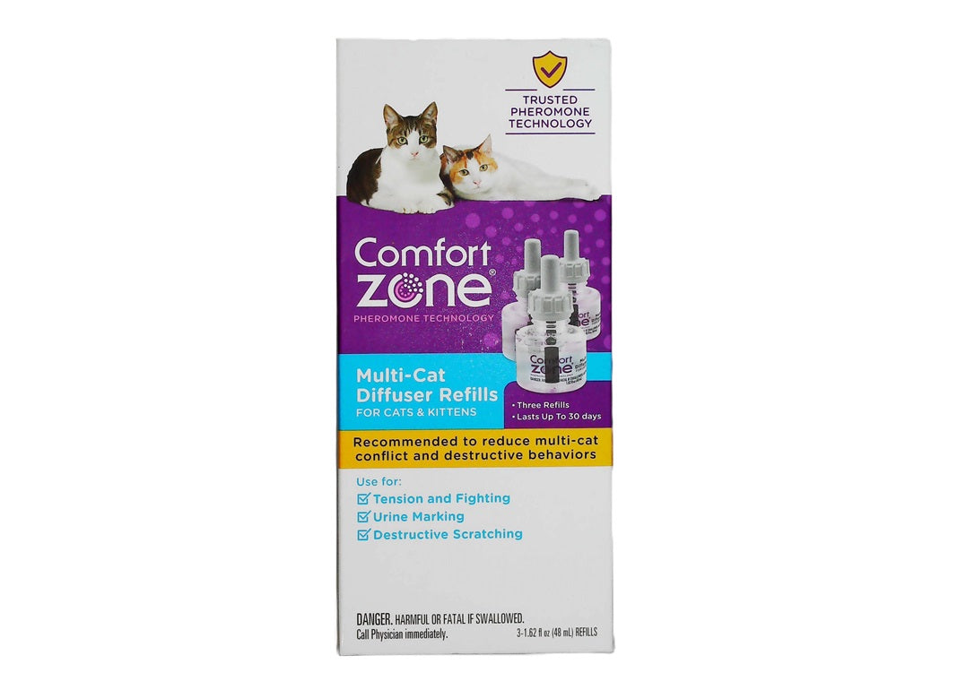 Comfort Zone Multi-Cat Diffuser Refills for Cats and Kittens 3-Pack ...