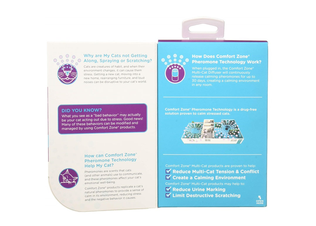 Comfort Zone Two Room Multi-Cat Diffuser Kit for Cats – ShopLineUSA