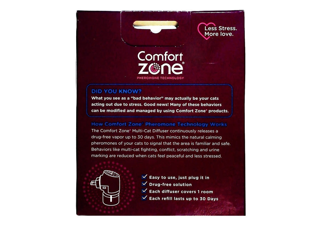 Comfort Zone Two Room Multi-Cat Diffuser Kit for Cats and Kittens ...