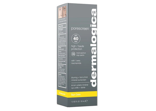 DERMALOGICA PORESCREEN SPF 40 MINERAL SUNSCREEN WITH NIACINAMIDE 30ml 1 Oz