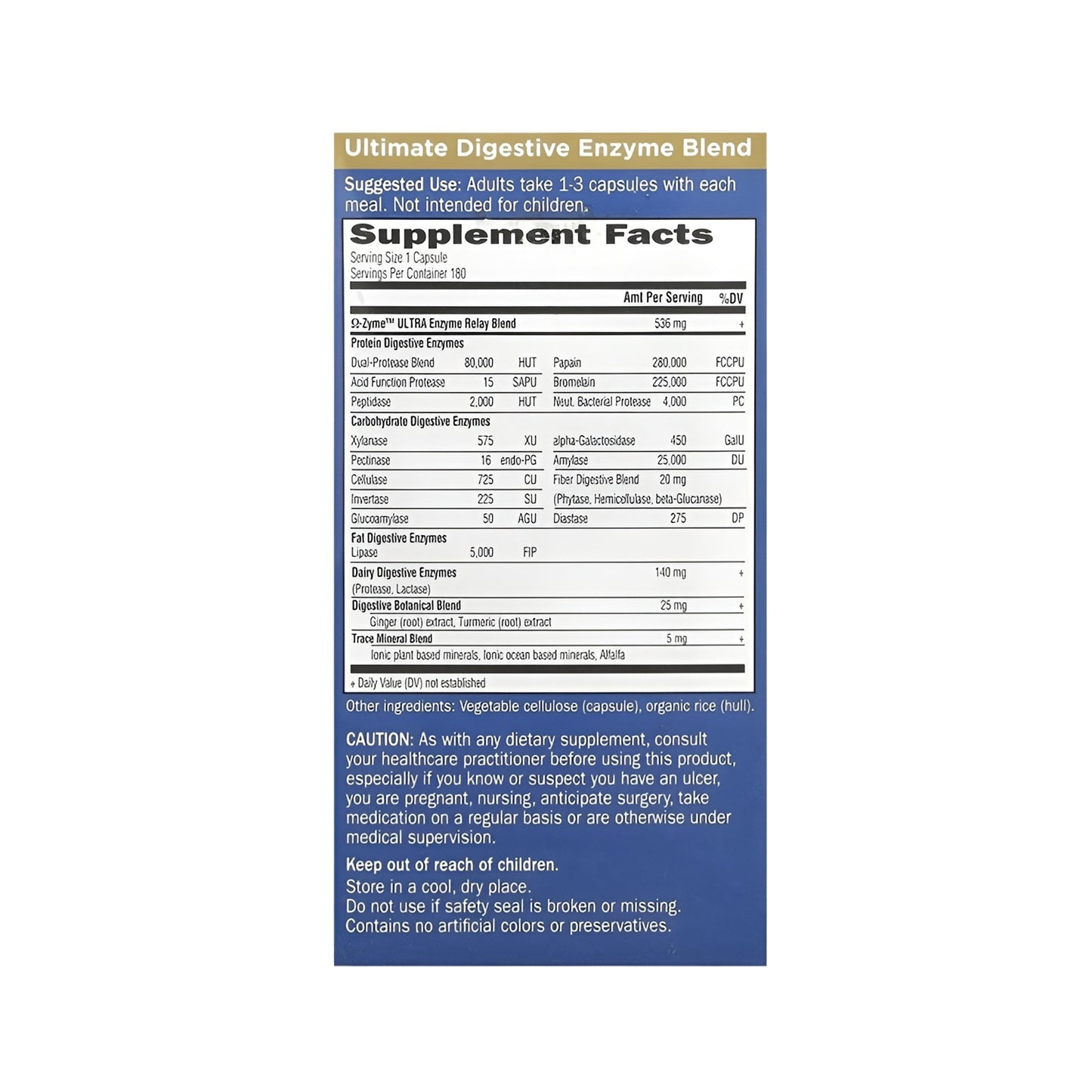 Garden of Life Omega-Zyme Ultra Digestive Enzyme Blend – 90 Capsules-3