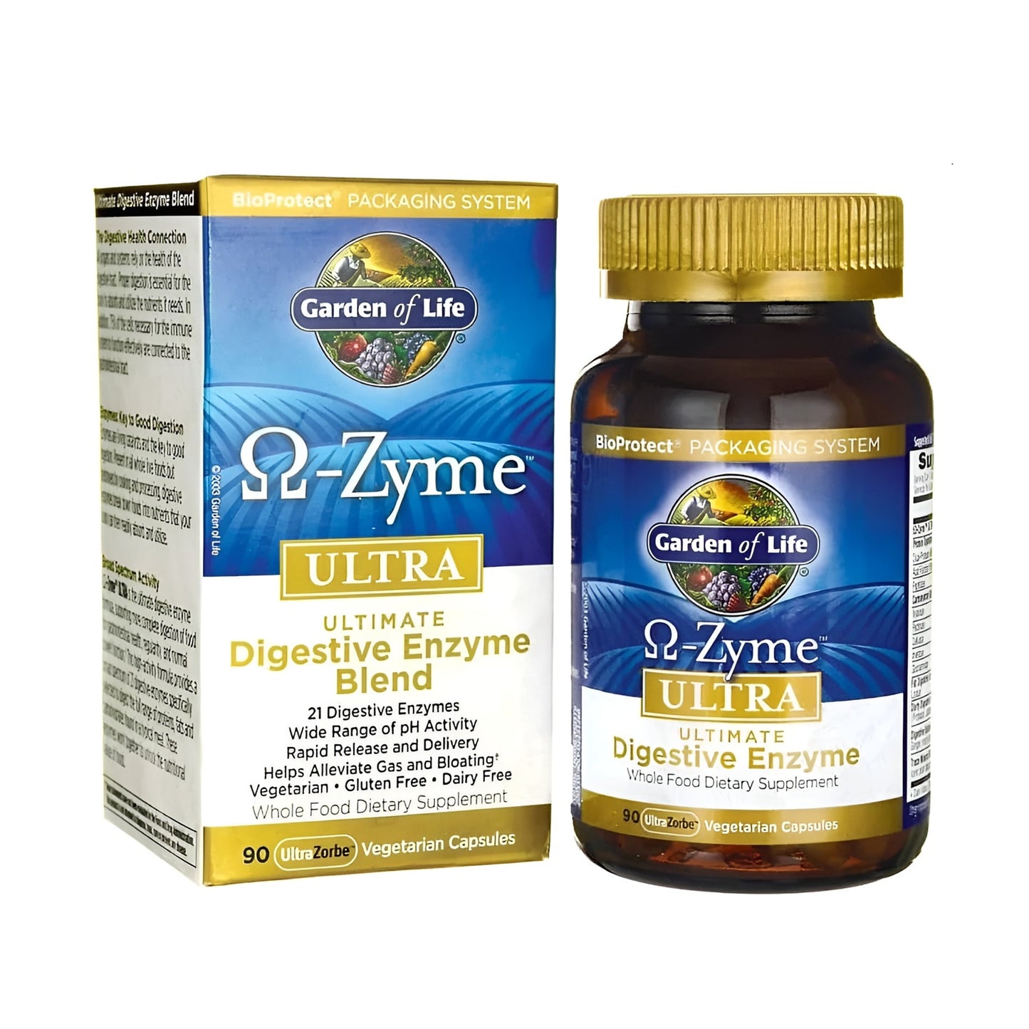 Garden of Life Omega-Zyme Ultra Digestive Enzyme Blend – 90 Capsules