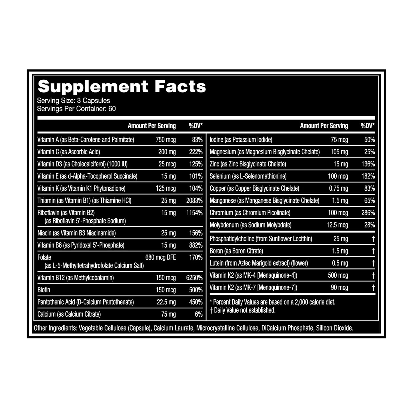 Gorilla Mind Elite Multivitamin 180 Capsules Daily Wellness-2