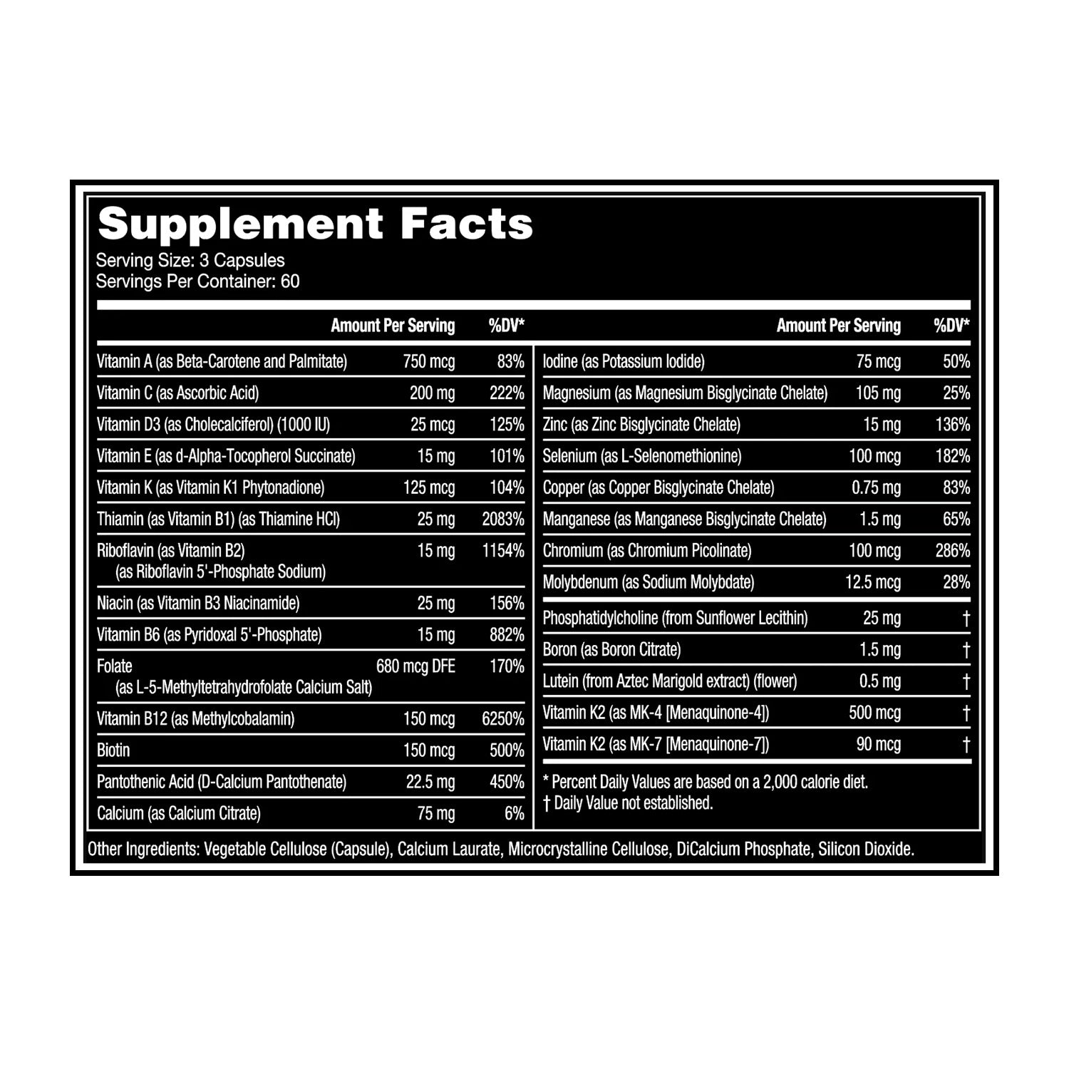 Gorilla Mind Elite Multivitamin 180 Capsules Daily Wellness-2
