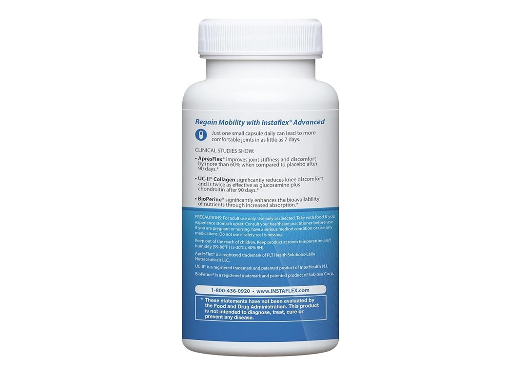 Curflex Advanced Instaflex Advanced Featuring Uc-Ii Collagen - 30 Capsules – ShopLineUSA