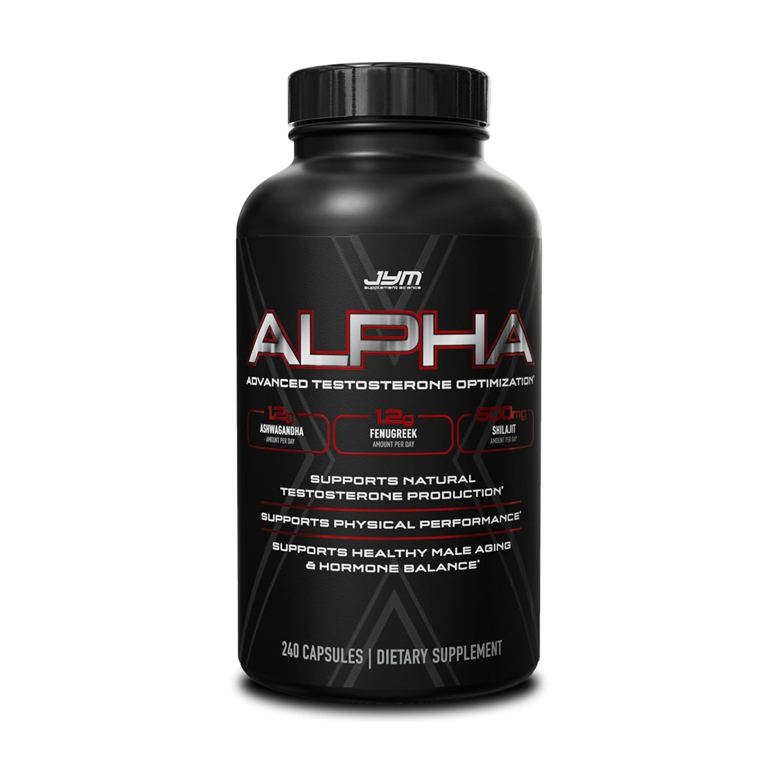 JYM Supplement Science Alpha X Advanced Testosterone Optimization – 240 Capsules
