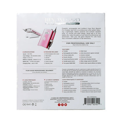 Kiara Sky Beyond Pro Portable Professional Nail Drill Pink-2