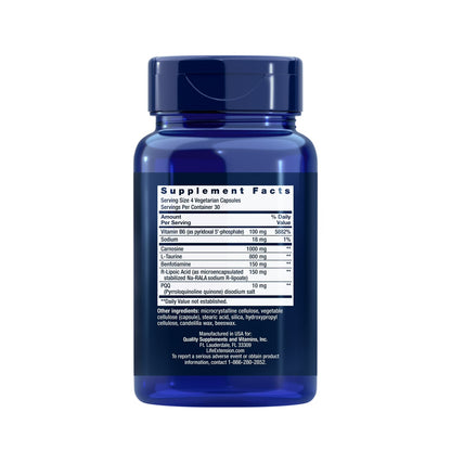 Life Extension Mitochondrial Energy Optimizer PQQ 120 Vegetarian Caps-2