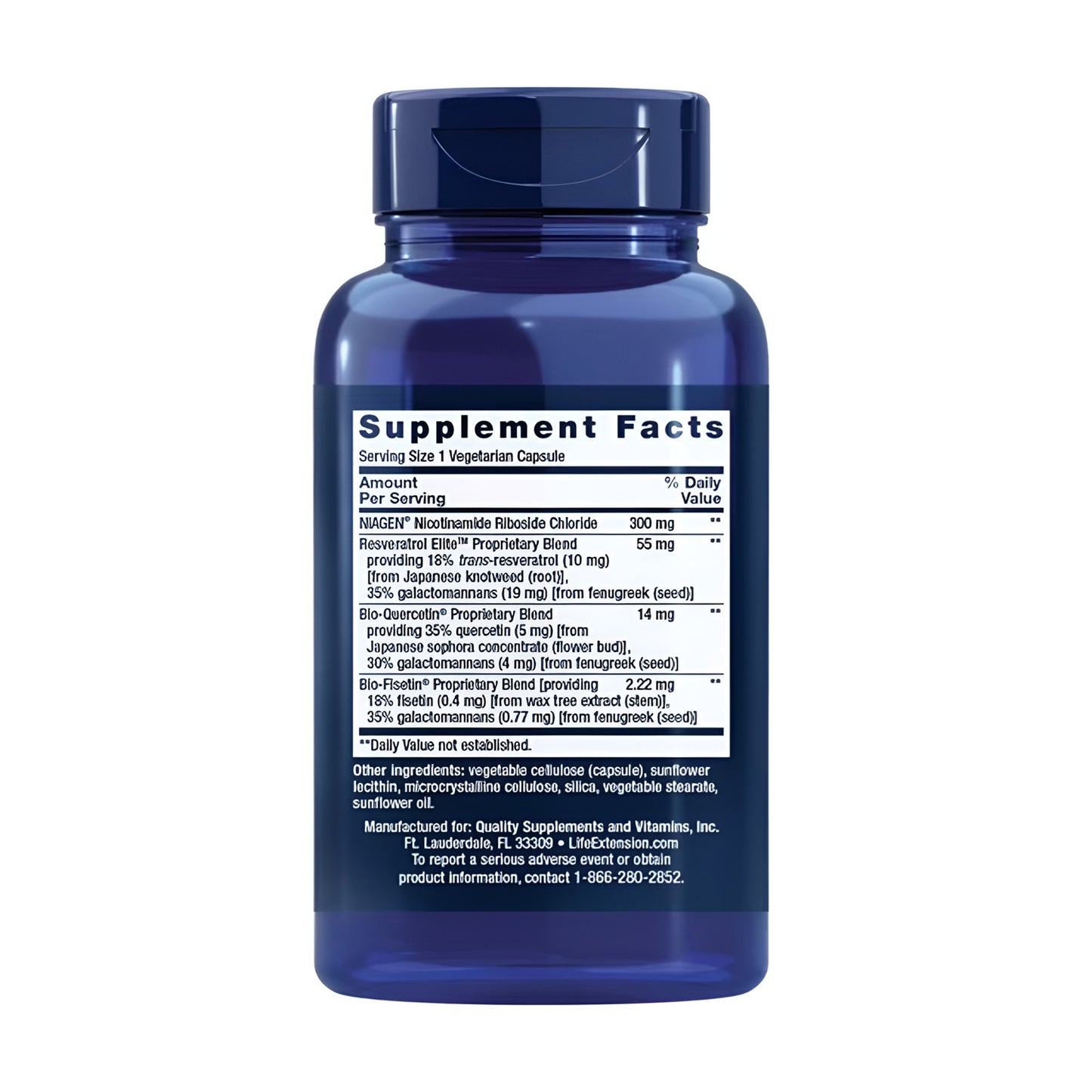 Life Extension NAD+ Cell Regenerator Resveratrol Elite 30 Vegetarian Capsules-2