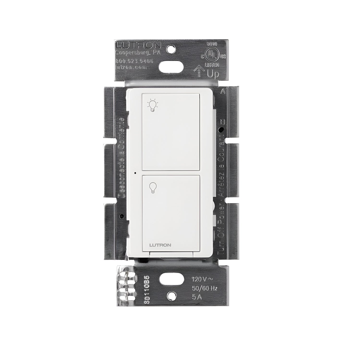 Lutron Caseta Wireless Switch PD-5ANS-WH-R Smart Light & Fan Control.2