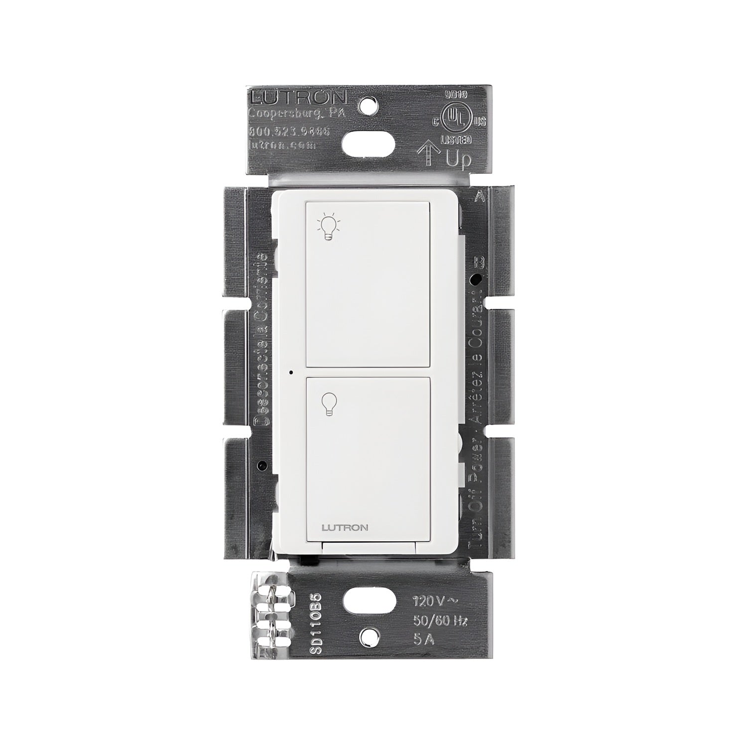 Lutron Caseta Wireless Switch PD-5ANS-WH-R Smart Light & Fan Control.2