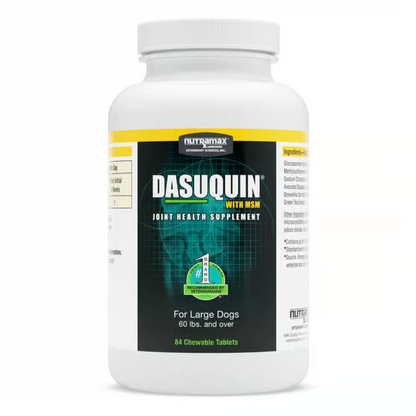 Nutramax Dasuquin With MSM Joint Health Supplement for Large Dogs 60lb and Over 84 Chewable Tablets