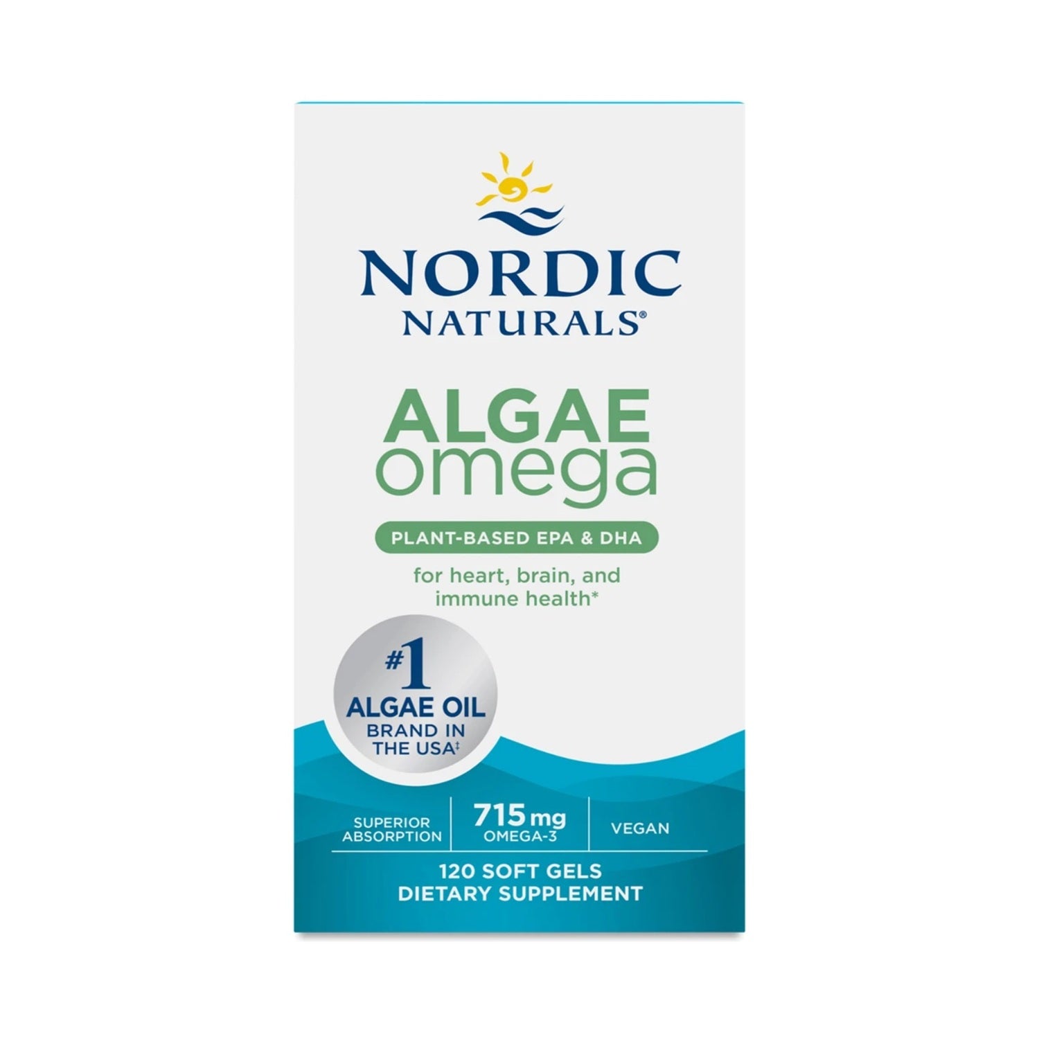 Nordic Naturals Algae Omega 715mg Omega-3 120 Soft Gels-3