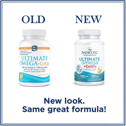 Nordic Naturals Ultimate Omega +CoQ10 1280mg Omega-3 Coenzyme Q10 120 Soft Gels-3