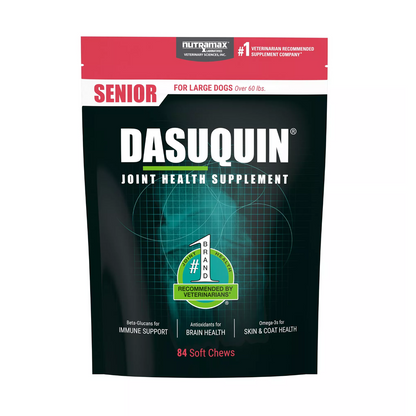 Nutramax Dasuquin Joint Health Supplement SENIOR Large Dogs 60lb and Over 84 Soft Chews