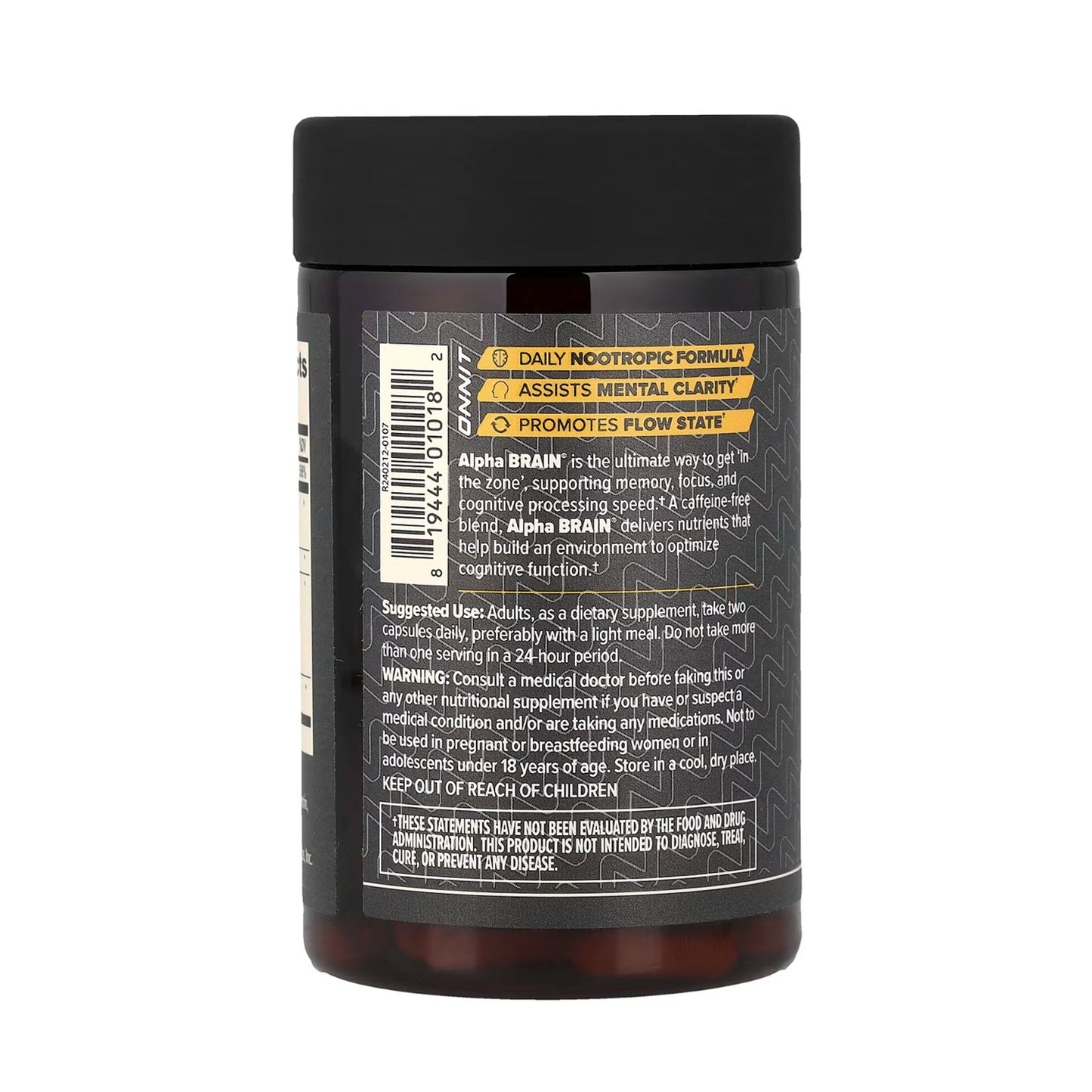 Onnit Alpha Brain Daily Cognitive Support Memory Focus 90 Capsules-3