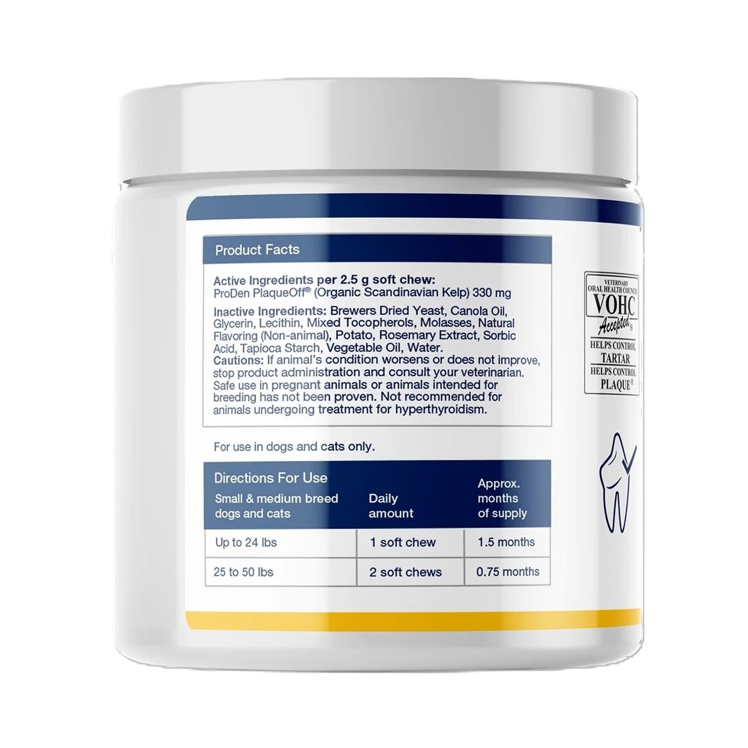 ProDen PlaqueOff Dental Care Small & Medium Dogs and Cats 45 Chews-2