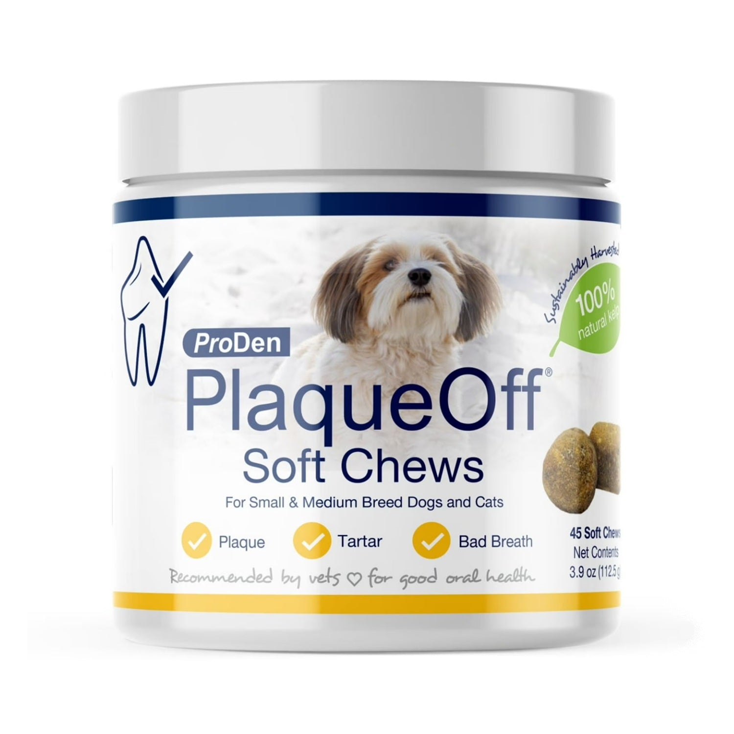ProDen PlaqueOff Dental Care Small & Medium Dogs and Cats 45 Chews