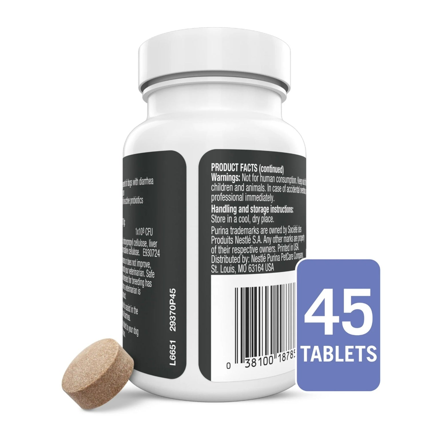 Purina PRO PLAN Veterinary Supplements FortiFlora 45 Chewable Tablets-2