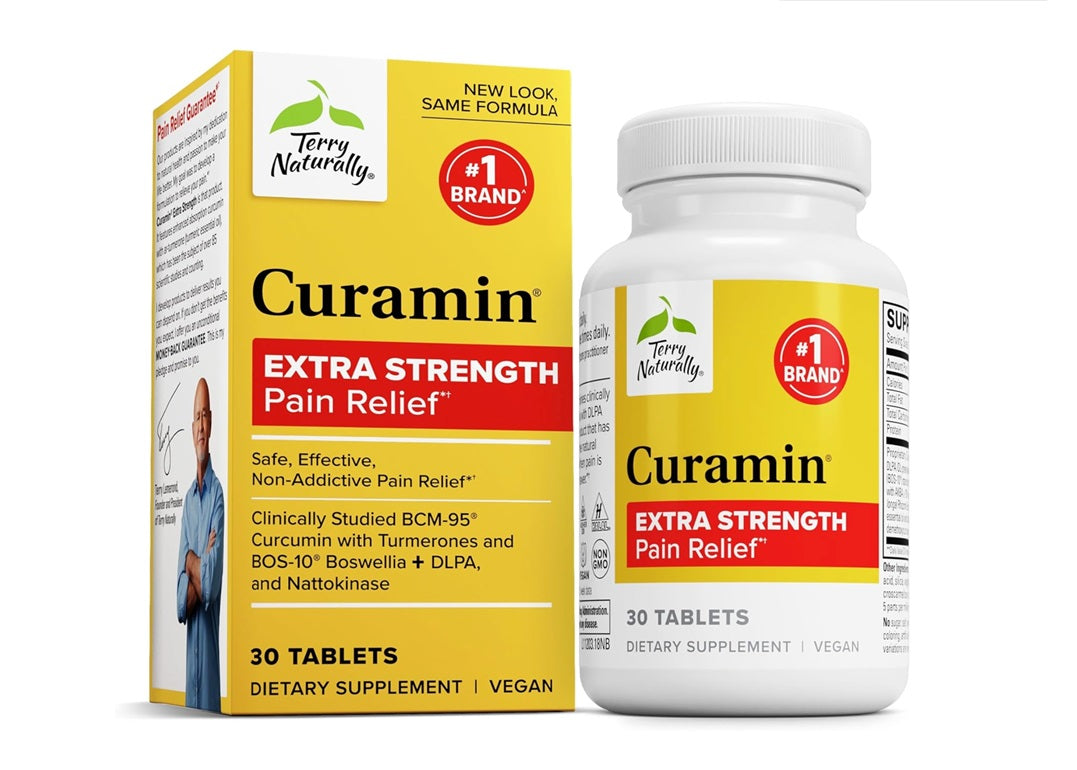 Terry Naturally Curamin Extra Strength Pain Relief – 30 Tablets ...