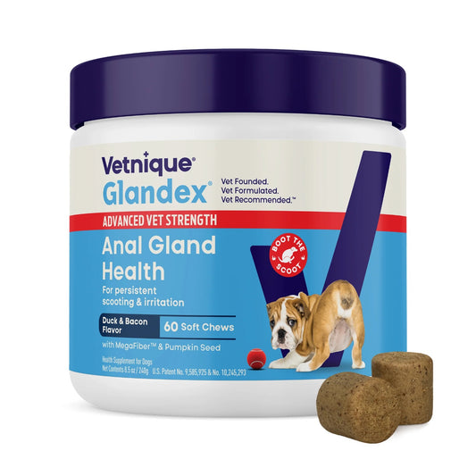 Vetnique Glandex Advanced Vet Strength Anal Gland for Dogs 60 Soft Chews